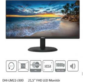 Resim Dahua Dhı-lm22-j300 21,5'' 21,5 İnç Fhd Led Monitör Siyah 