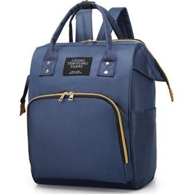 Resim Mufunye Anne Çantası Yeni Kore Versiyonu Moda Kanvas Renk Uyumlu Sırt Çantası Kadın Çantası Bebek Şişesi Çantası Lacivert Çok Renkli 