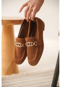 Resim Sally Kadın Süet Taba Günlük Ayakkabı Taba 