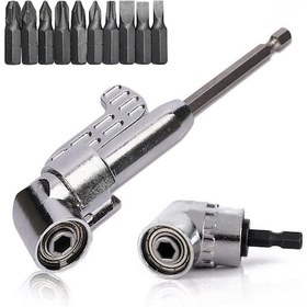 Resim 5297 1/4'' Bits Uç ve Köşe Vidalama Adaptörü Seti - 12 Parça 