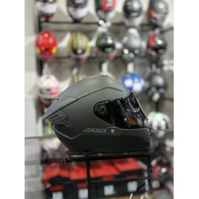 Resim Axxis Hawk Sv Evo Mat Siyah ( Şeffaf Vizörlü ) 