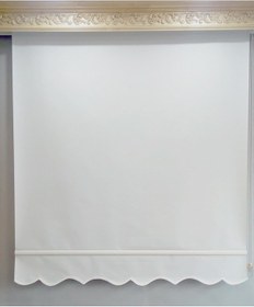 Resim Arslanlı Perde Mat Keten Stor Perde 