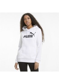 Resim Puma Ess Logo Hoodie Tr Beyaz 