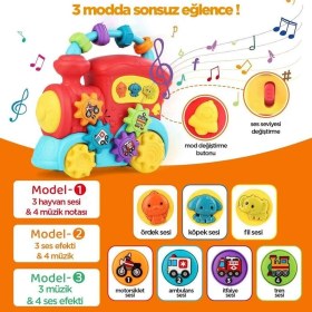 Resim Sinerjim Minibo Sesli ve Işıklı Sevimli Aktivite Treni 
