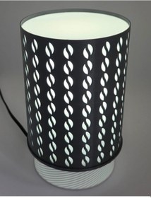 Resim Abajur Kahve Aşkı-gri Kahve Temalı Masa Lambası Gece Lambası Gri 