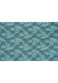 Resim Çiçek Model Petrol Yeşili Renk Hazır Dikilmiş Pileli Fon Perde 75 