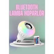Resim Vexor Kumandalı Rgb LED Işık Bluetooth Hoparlör Ses Lambası Renkli Ampul 