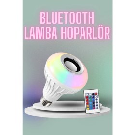 Resim Vexor Kumandalı Rgb LED Işık Bluetooth Hoparlör Ses Lambası Renkli Ampul 