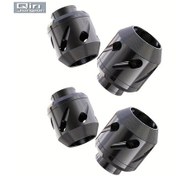 Resim Dream011 4 Parça Evrensel Motosiklet Koruma Pedi Siyah, Çarpışma Önleyici Dayanıklı Alaşım Koruyucu 