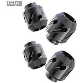 Resim Dream011 4 Parça Evrensel Motosiklet Koruma Pedi Siyah, Çarpışma Önleyici Dayanıklı Alaşım Koruyucu 