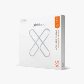 Resim Daddario D'Addario XSAPB1047-3P Fosfor Bronz Akustik Gitar Tel Seti (3'lü Avantaj Paketi) | 10-47 Extra Light 