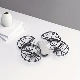 Resim DJI Mini 2/4K & Mini SE/2 SE Pervane Koruyucu Kılıfı - Hafif Çarpışma Önleyici Koruma Kılıfı, 71mm Yarıçap, Siyah Çerçeve Turuncu Vurgularla, DJI Mini Serisi Drone'larla Uyumlu 