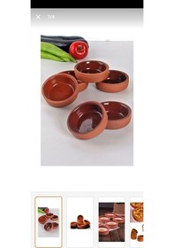 Resim Güveç Kabı 6 Lı Toprak Güveç Sütlaç Kabı 