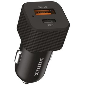 Resim Sunix Pd 20w Hızlı Şarj Araç Şarj Başlık S-322 Siyah 