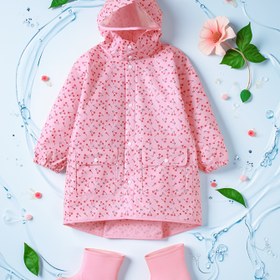 Resim Kızlar İçin Sevimli Sırt Çantalı Yağmurluk, Açık Hava Aktiviteleri ve Yürüyüşler İçin Uygun, Tüm Mevsim EVA Yağmurluğu 