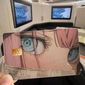 Resim 2 Adet Eğlenceli Anime Kart Cildi - Dayanıklı PVC Gizlilik Koruma Etiketi, Kredi Kartları, Banka Kartları ve Ulaşım Kartları İçin Uygun - Çizilmeye Karşı Dirençli, Sokak Stili Moda Aksesuarı 