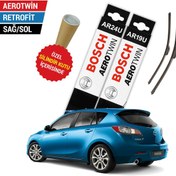 Resim Mazda 3 Hatchback Silecek Takımı 2009-2013 Bosch Aerotwin N11.4522 