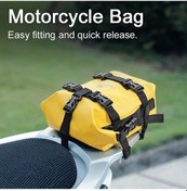 Resim Novahub Su Geçirmez 8l Motosiklet Tampon Çantası, Yan Çerçeve, Motosiklet Çarpışma Koruma Sarı 