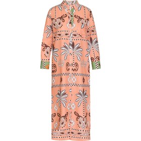 Resim Karel Gömlek Elbise Palm Paisley Peach Somon - Somon / L 