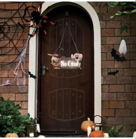 Resim Zcjb Magideal Cadılar Bayramı Kapı Askısı Ahşap Klasik Stil-d-65765 