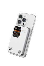 Resim İntouch 10.000 mAh MagSafe Hızlı Şarj QI2/PD 20W TFT Ekranlı Powerbank Premium Serisi 