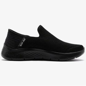 Resim Skechers Go Walk Flex-Slip-ins Memory Foam Mens Sneaker Grey Hafızalı Taban Erkek Günlük Spor Ayakka 