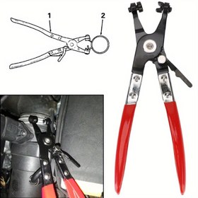 Resim Otomatik Pense Çıkarma Araçları - Dayanıklı Metal, Endüstriyel Kalite Su Boru Hortumu Düz Bant Halka Tüp Kelepçeleri Tamir Kiti, Motosiklet, Kamyon, Römork, Araba Bakımı, Profesyonel Mekanikler ve DIY Tutkunları için İdeal 