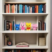 Resim 4 adet Yapı Bloğu Koleksiyon Karakterleri - Stitch, Melek, Winnie the Pooh ve Domuz - Kendin Yapma Montaj Hediyesi, Raf, Masaüstü veya Tatil Yerleri için Uygun, Oyuncaklı Gösterim Dekorasyonu, Aile ve Arkadaşların Doğum Günü Hediyesi 