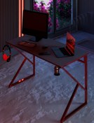 Resim Fahrettin Küçük Jacob Oyuncu Masası Çalışma Masası Ofis Masası Yemek Masası Okul Masası Genç Odası 60x120 Cm 