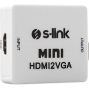 Resim S-link SL-HVC10 HDMI to VGA + Audio Çevirici S-link SL-HVC10 HDMI to VGA + Audio Çevirici