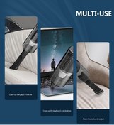 Resim Createtech Taşınabilir Süpürge Siyah Kablosuz Hallow Güçlü Emiş Elektrikli Elde Araba Dd 
