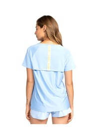 Resim Roxy Bold Moves Kadın Mavi Günlük Stil T-shirt Erjkt04112-bhg0 Mavi 