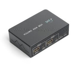 Resim Dark 2xHDMI 4xUSB KVM SWITCH 4K/30Hz (DK-AC-KVMHD01) 