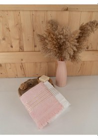 Resim Pamuklu İkili 50x80 Cm Çizgili Renkli Modern Havlu Seti Baveno Çok Renkli 