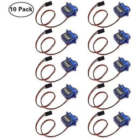 Resim Rc Araba, Robot, Helikopter, Uçak Uzaktan Kumandası İçin 10 Adet Sg90 Mikro Servo Motor - Kullanım İçin 