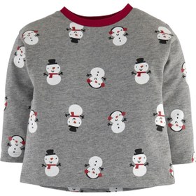 Resim Genel Markalar Unixes Kardan Adam %100 Pamuk Yılbaşı Çocuk Pijama Takımı 
