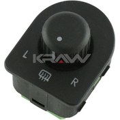 Resim Kraw An-441b Ayna Ayar Dugmesı Isıtmalı Yesıl Soket T5 T6 03 15 