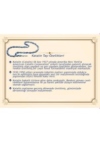 Resim Gold Renk 925 Ayar Gümüş Püsküllü İmamesı Usta İşçilikli Kapsül Kesim Süzme Mavi-siyah Katalin Tesbih 