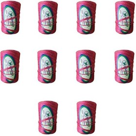 Resim Favori İp 5000 Denye -0.8 Mm- Ambalaj Ve Paket İpi Naylon Burgulu Örgü Çamaşır İpi - Pembe - 10 Adet 