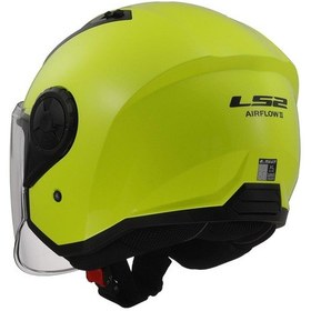 Resim Ls2 Aırflow 2 Açık Motosiklet Kaskı Neon Sarı 