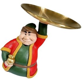 Resim Suntek Reçine Depolama Tepsisi Hediye Ayaklı Heykel Kitaplık 17x17x19 Cm 