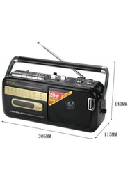 Resim Genel Markalar Taşınabilir Bluetoothlu Radyo Kaset Çalarlı Usb Girişli M-50 Bt Knstar Kemai 