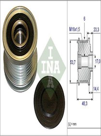 Resim İna 535020410 Alternator Kasnagi (OPEL: ASTRA J - İNSİGNİA - ZAFİRA C 2.0 CDTİ 11-) 1204291 (WC782577) 