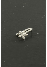 Resim Hnrlıshp Çiçek Tragus Zirkon Taşlı Piercing 1 Adet-gümüş Rengi Çok Renkli 