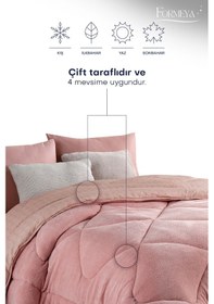 Resim Formeya Battal Boy Lüx Pudra Welsoft Yorgan Çift Taraflı Pudra 