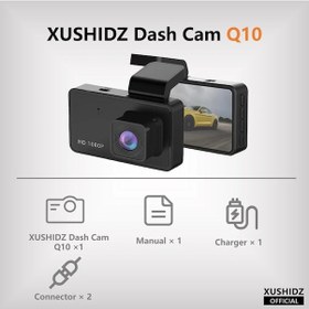 Resim Xushidz Yeni Çizgi Kamera 1080p G-sensör Araba Kamera Çift Kanallı Araç Video Q10 None 