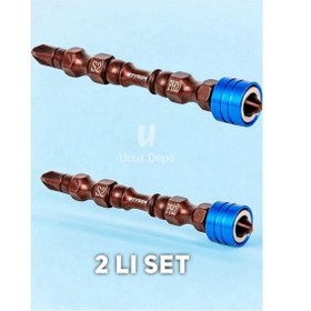 Resim TYSON Mıknatıslı Bits Uç Ph2*65 Çift Yönlü 968 2 Adet 