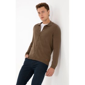 Resim U.s. Polo Assn. Erkek Açık Haki Hırka (Triko) 50313690-VR183 