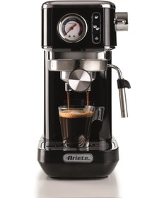 Resim ARİETE Moderna Espresso Slim Kahve Makinesi Siyah 1381/12 