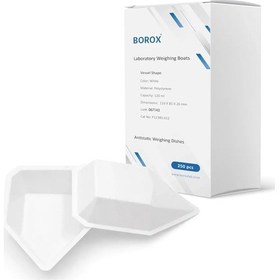 Resim Borox Ps Tartım Kabı Plastik Kayık Form 250 x 120 ML 